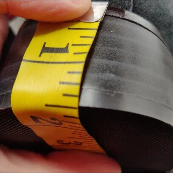 Vintage Black Chunky Y2K Bootie sz US 6 - Picture 11 of 12